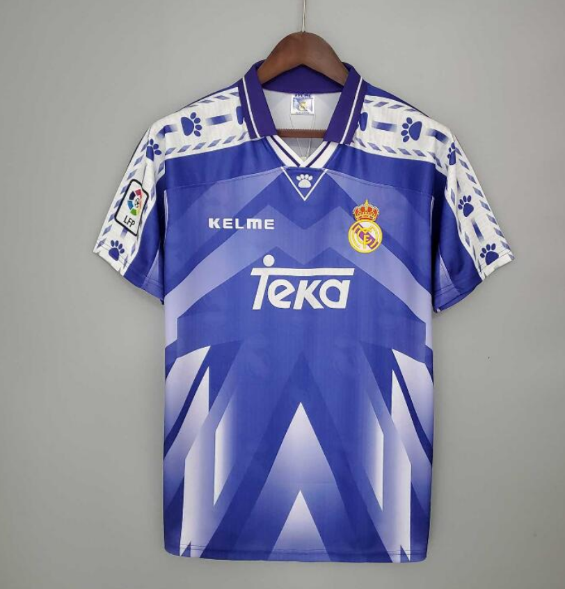 1996-97 Real Madrid Retro Away Kit Soccer Jersey